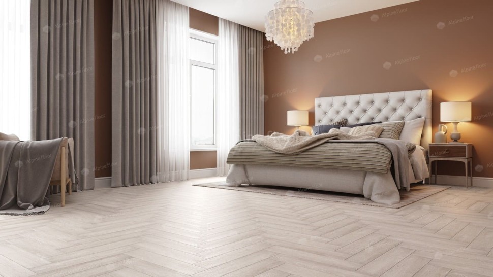 Виниловая плитка "Alpine Floor" Parquet LVT Голубой Лес (590*118*2,5 мм) — купить в Нальчике