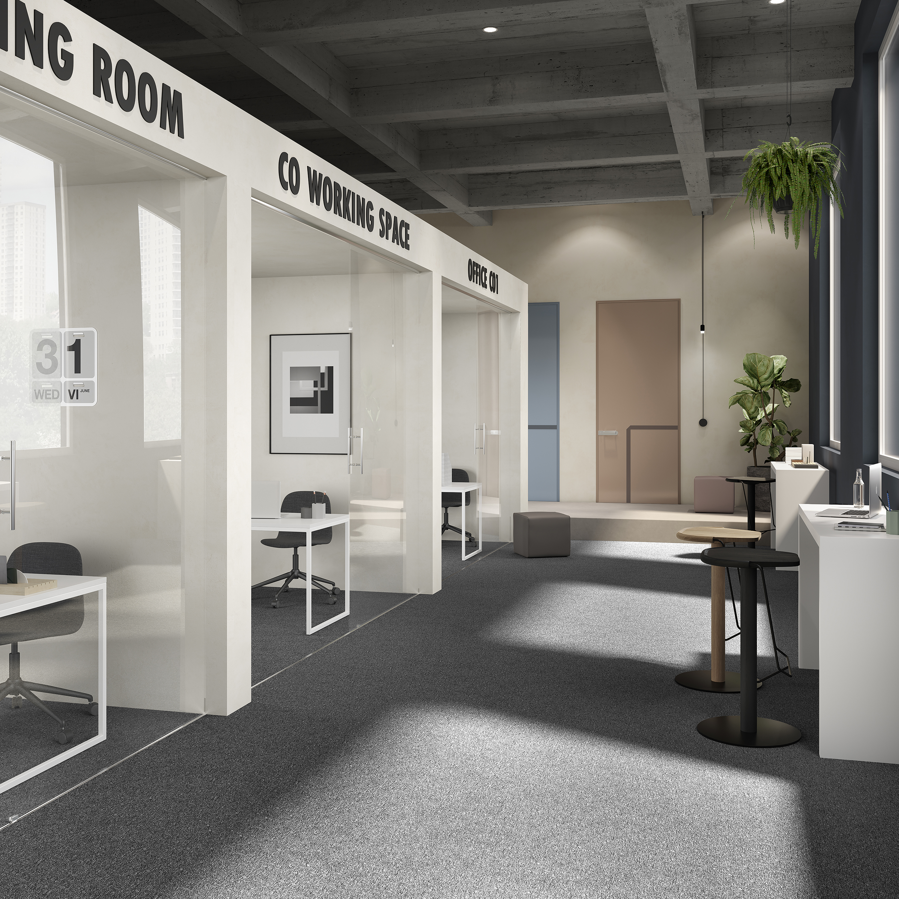 Ковровая плитка Medusa Tile 98 (500*500*5 мм) — купить в Нальчике