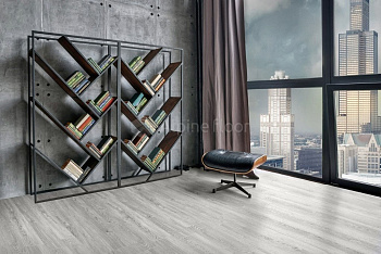 Замковая ПВХ плитка Секвойя Снежная  (1219*184*3,2мм) — фото и характеристики